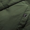 Herre vinterjakke Vindtæt design Lynlås og knaplukning Praktiske lommer Varm bomuldsforing Holdbar polyester vinterjakke 5