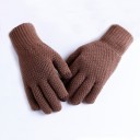 Herre vinterstrikkede handsker 8