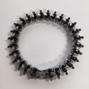 Herrearmbånd med kranium H408 5
