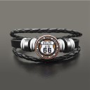 Herrearmbånd med Route 66-motiv 19