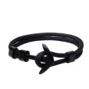 Herrearmbånd med snor og anker 10