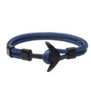 Herrearmbånd med snor og anker 12