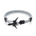 Herrearmbånd med snor og fly 5
