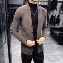 Herrecardigan med knapper F238 1