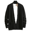 Herrecardigan med knapper F238 2