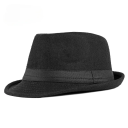 Herrehat Elegant tilbehør til et formelt jakkesæt Klassisk form Stilfuld og moderigtig hat til bryllupper, baller og fester 2