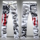 Herrejeans med amerikansk flag 2