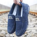 Herreloafers i lærred J1498 2