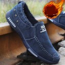 Herreloafers i lærred J1498 3