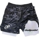 Herren Camouflage Doppellagige Schnelltrocknende Sporthose Sommer Outdoor Shorts zum Laufen und Badminton Elastischer Bund Kordelzug 1