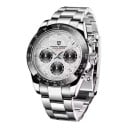 Herren Chronograph Uhren mit Datum und Tachymeter Leuchtende Indizes Wasserdicht 100 m Gehäuse 40 mm Saphirglas Edelstahl Edelstahlarmband 11