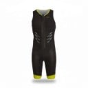Herren Fahrradsatz Trägershirt ohne Ärmel und Shorts Reißverschluss vorne Elastisches Material 80 % Polyester und 20 % Spandex 3