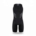 Herren Fahrradsatz Trägershirt ohne Ärmel und Shorts Reißverschluss vorne Elastisches Material 80 % Polyester und 20 % Spandex 2