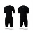 Herren Fahrradsatz Trikot mit kurzen Ärmeln und Shorts Trikot aus Polyester und Spandex Shorts aus Polyamid und Spandex Weiß und Schwarz 2
