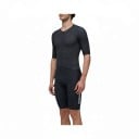 Herren Fahrradsatz Trikot mit kurzen Ärmeln und Shorts Trikot aus Polyester und Spandex Shorts aus Polyamid und Spandex Weiß und Schwarz 5