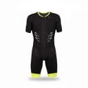 Herren Fahrradset Trikot mit kurzen Ärmeln und Shorts Reißverschluss vorne Elastisches Material 80 % Polyester und 20 % Spandex 3