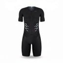 Herren Fahrradset Trikot mit kurzen Ärmeln und Shorts Reißverschluss vorne Elastisches Material 80 % Polyester und 20 % Spandex 2