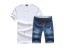 Herren-Freizeitset – T-Shirt und dunkelblaue Shorts J2236 10