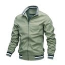 Herren Frühlings-Reißverschlussjacke mit elastischen Bündchen und Kragen. Leichte Übergangsjacke mit Taschen. Sportliche urbane 3