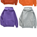 Herren Hoodie mit Taschen Einfarbiger Hoodie mit Druck einer Ente mit Messer und dem Schriftzug Peace Was Never an Option Stylisches Polyester-Modell 2