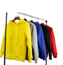 Herren Hoodie mit Taschen Einfarbiger Hoodie mit Druck einer Ente mit Messer und dem Schriftzug Peace Was Never an Option Stylisches Polyester-Modell 4