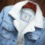 Herren-Jeans-Winterjacke mit Fell 2