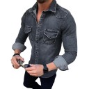 Herren-Jeanshemd F536 5