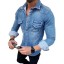 Herren-Jeanshemd F536 4