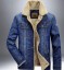 Herren-Jeansjacke mit Pelzmantel J1415 2