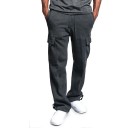 Herren Jogginghose mit vielen Taschen Gerader Schnitt Kordelzug Bequeme Sporthose Freizeit Jogginghose Moderne Herrenmode 4