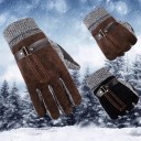 Herren-Kaschmirhandschuhe für den Winter J1470 5