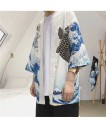 Herren-Kimono-Cardigan mit Aufdruck 10