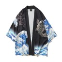 Herren-Kimono-Cardigan mit Aufdruck 15