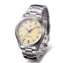 Herren Klassische Quarzuhren VH31 Saphirglas Wasserdicht 100 m Gehäuse 38 mm Edelstahlarmband Für jeden Tag und Schwimmen 8