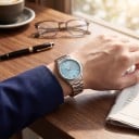 Herren Klassische Quarzuhren VH31 Saphirglas Wasserdicht 100 m Gehäuse 38 mm Edelstahlarmband Für jeden Tag und Schwimmen 7