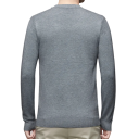 Herren klassischer gestrickter Pullover mit langen Ärmeln Einfarbiger weicher leichter lässiger Pullover Polyester Rundhalsausschnitt Verschiedene Farben 8