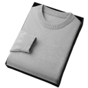 Herren klassischer gestrickter Pullover mit langen Ärmeln Einfarbiger weicher leichter lässiger Pullover Polyester Rundhalsausschnitt Verschiedene Farben 16