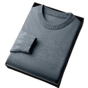 Herren klassischer gestrickter Pullover mit langen Ärmeln Einfarbiger weicher leichter lässiger Pullover Polyester Rundhalsausschnitt Verschiedene Farben 18