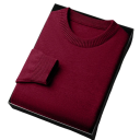 Herren klassischer gestrickter Pullover mit langen Ärmeln Einfarbiger weicher leichter lässiger Pullover Polyester Rundhalsausschnitt Verschiedene Farben 19