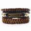 Herren-Lederarmband 3-tlg 1