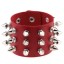 Herren-Lederarmband mit Spikes 8