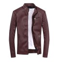 Herren-Lederjacke mit Fell J2067 11