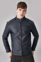 Herren-Lederjacke mit Fell J2067 1