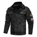 Herren-Lederjacke mit Kragen 5