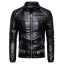 Herren-Lederjacke mit Kunstfell 2