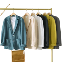 Herren Leinenjacke 70% Leinen 30% Baumwolle Elegante atmungsaktive Jacke für Männer mit Taschen und Knöpfen Einfarbige stylische Jacke in verschiedenen Farben 2