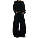 Herren lockere schwarze Jeans mit Taschen, Viskose und Polyester, moderner Schnitt, bequem für jeden Tag 5