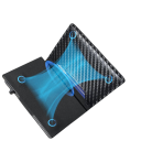 Herren Mini Stepp Geldbörse 10 x 7 x 2 cm Magnetverschluss RFID Schutz Aluminiumlegierung Reißverschlusstasche Synthetisches Leder 3