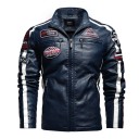 Herren-Motorradjacke aus Leder 7