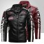 Herren-Motorradjacke aus Leder 1